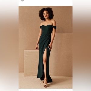BHLDN Rossi Crepe Maxi Dress